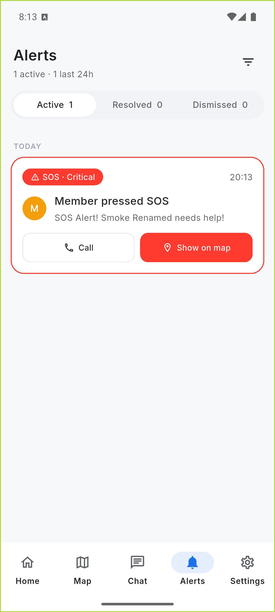 SOS Alert
